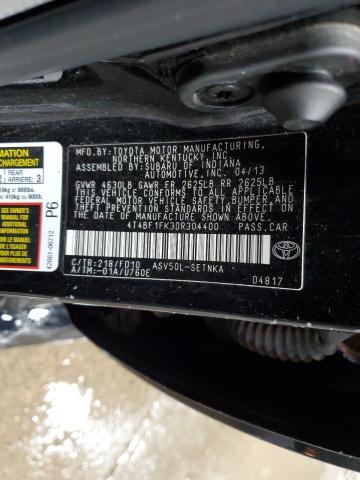 Photo 11 VIN: 4T4BF1FK3DR304400 - TOYOTA CAMRY 