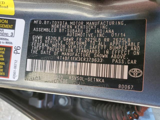 Photo 12 VIN: 4T4BF1FK3ER379633 - TOYOTA CAMRY 