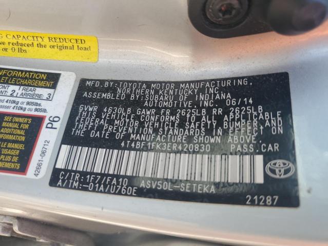 Photo 11 VIN: 4T4BF1FK3ER420830 - TOYOTA CAMRY L 