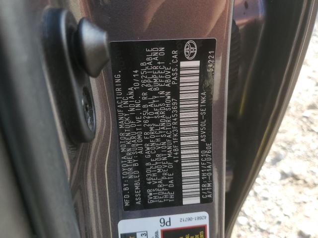 Photo 11 VIN: 4T4BF1FK3FR453697 - TOYOTA CAMRY LE 