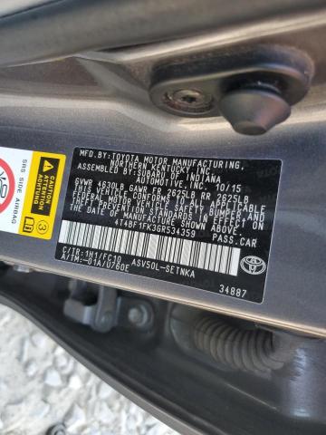 Photo 11 VIN: 4T4BF1FK3GR534359 - TOYOTA CAMRY LE 