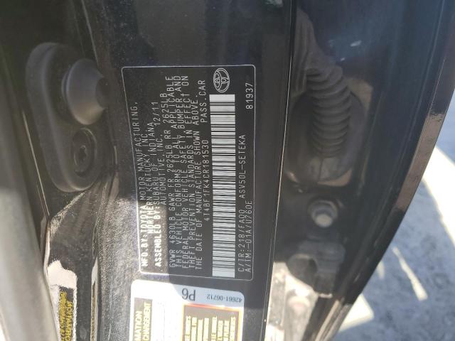 Photo 11 VIN: 4T4BF1FK4CR181530 - TOYOTA CAMRY 