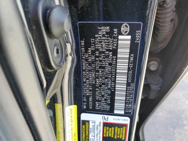 Photo 12 VIN: 4T4BF1FK4CR223646 - TOYOTA CAMRY BASE 