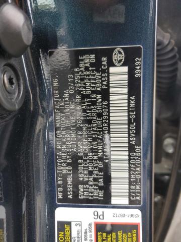 Photo 12 VIN: 4T4BF1FK4DR299076 - TOYOTA CAMRY 