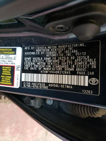 Photo 11 VIN: 4T4BF1FK4DR312845 - TOYOTA CAMRY L 