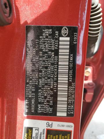 Photo 11 VIN: 4T4BF1FK4ER361500 - TOYOTA CAMRY L 