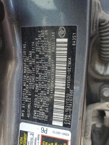 Photo 11 VIN: 4T4BF1FK4ER383917 - TOYOTA CAMRY 