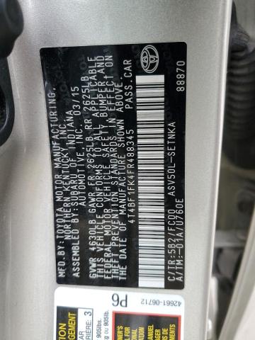 Photo 11 VIN: 4T4BF1FK4FR488345 - TOYOTA CAMRY 