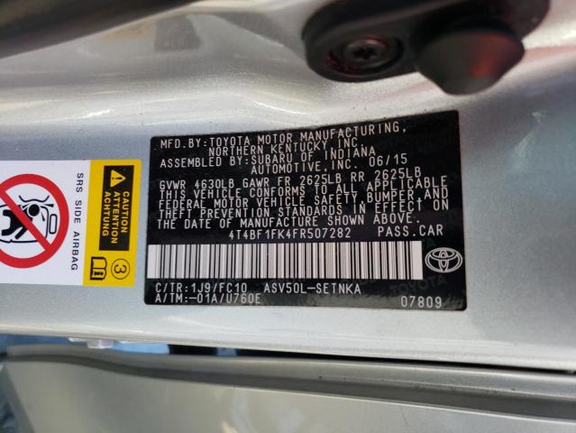 Photo 11 VIN: 4T4BF1FK4FR507282 - TOYOTA CAMRY LE 