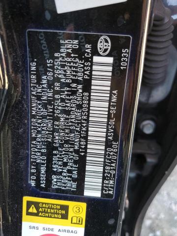 Photo 11 VIN: 4T4BF1FK4FR509808 - TOYOTA CAMRY LE 