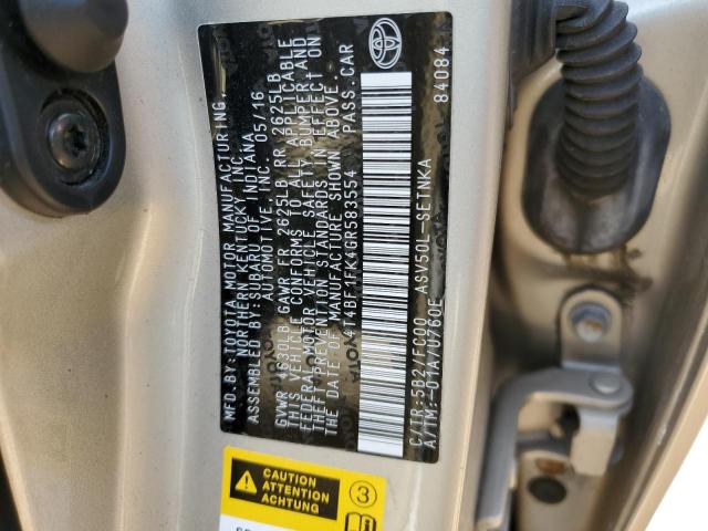 Photo 12 VIN: 4T4BF1FK4GR583554 - TOYOTA CAMRY 