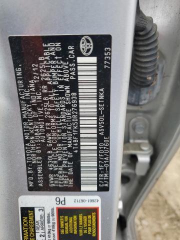 Photo 12 VIN: 4T4BF1FK5DR276938 - TOYOTA CAMRY L 