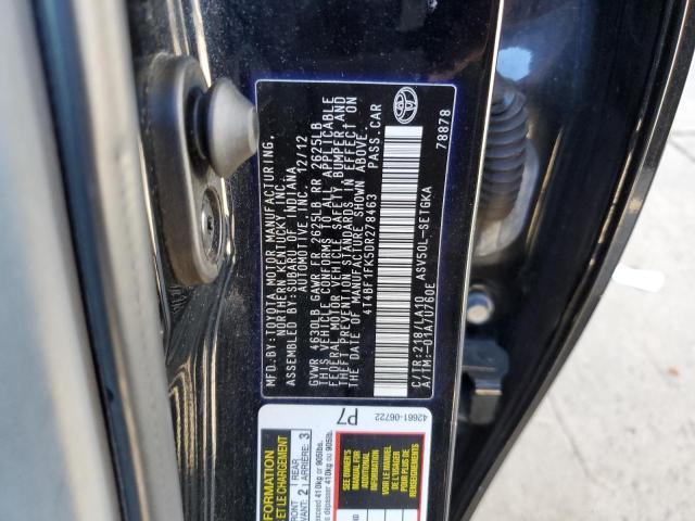 Photo 11 VIN: 4T4BF1FK5DR278463 - TOYOTA CAMRY L 