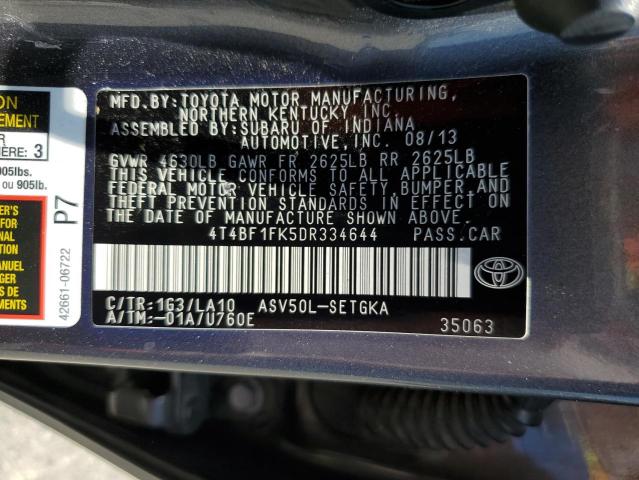 Photo 11 VIN: 4T4BF1FK5DR334644 - TOYOTA CAMRY 