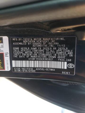 Photo 9 VIN: 4T4BF1FK5ER365927 - TOYOTA CAMRY L 