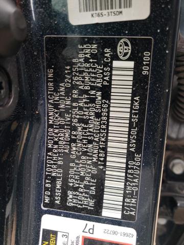 Photo 11 VIN: 4T4BF1FK5ER389662 - TOYOTA CAMRY 