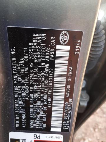 Photo 11 VIN: 4T4BF1FK5ER431473 - TOYOTA CAMRY L 