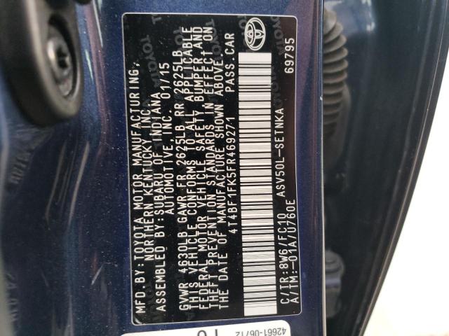 Photo 11 VIN: 4T4BF1FK5FR469271 - TOYOTA CAMRY 