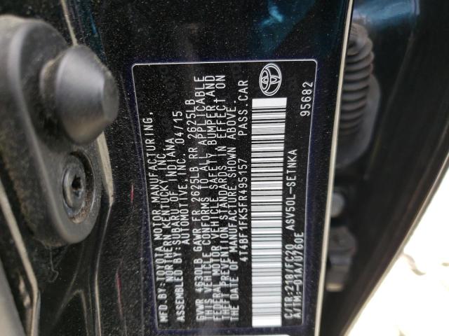 Photo 11 VIN: 4T4BF1FK5FR495157 - TOYOTA CAMRY LE 