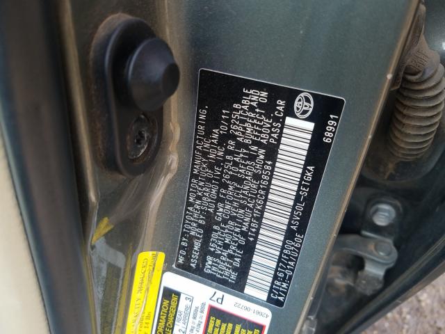 Photo 9 VIN: 4T4BF1FK6CR168584 - TOYOTA CAMRY 