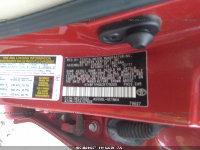 Photo 8 VIN: 4T4BF1FK6CR179200 - TOYOTA CAMRY 