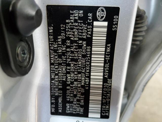 Photo 11 VIN: 4T4BF1FK6CR254686 - TOYOTA CAMRY 