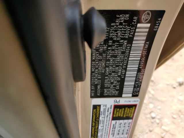 Photo 11 VIN: 4T4BF1FK6CR268040 - TOYOTA CAMRY BASE 