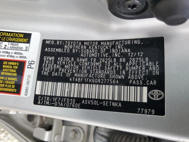 Photo 11 VIN: 4T4BF1FK6DR277564 - TOYOTA CAMRY L 