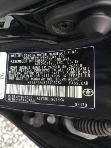 Photo 9 VIN: 4T4BF1FK6DR298754 - TOYOTA CAMRY L 