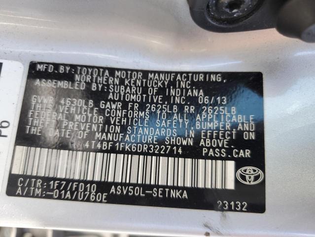 Photo 11 VIN: 4T4BF1FK6DR322714 - TOYOTA CAMRY 