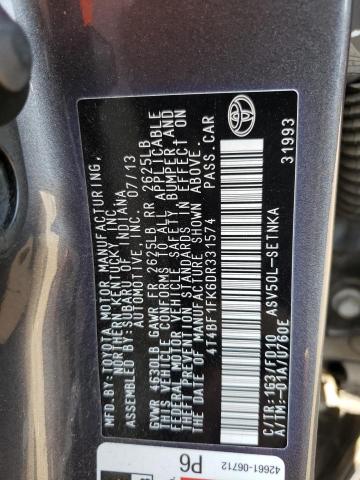 Photo 11 VIN: 4T4BF1FK6DR331574 - TOYOTA CAMRY 