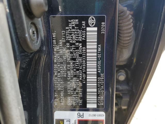 Photo 9 VIN: 4T4BF1FK6DR333289 - TOYOTA CAMRY L 