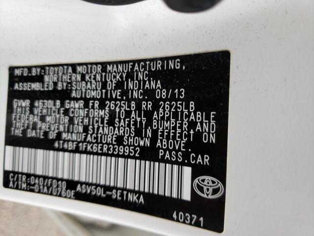 Photo 11 VIN: 4T4BF1FK6ER339952 - TOYOTA CAMRY L 