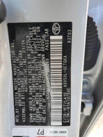 Photo 11 VIN: 4T4BF1FK6ER383269 - TOYOTA CAMRY L 