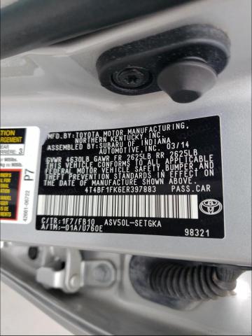 Photo 9 VIN: 4T4BF1FK6ER397883 - TOYOTA CAMRY 