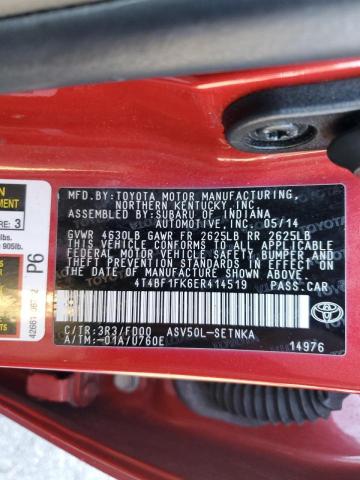 Photo 11 VIN: 4T4BF1FK6ER414519 - TOYOTA CAMRY L 