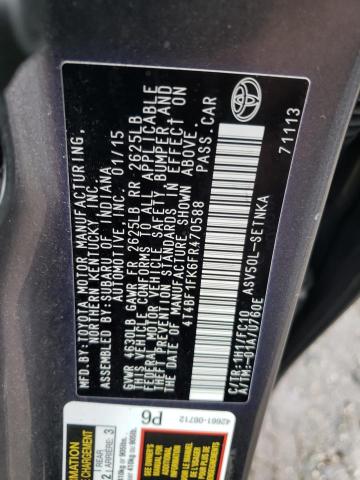 Photo 11 VIN: 4T4BF1FK6FR470588 - TOYOTA CAMRY LE 