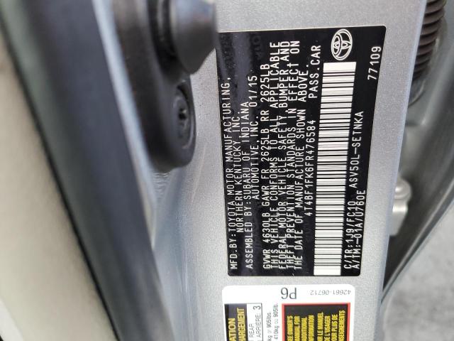 Photo 11 VIN: 4T4BF1FK6FR476584 - TOYOTA CAMRY 