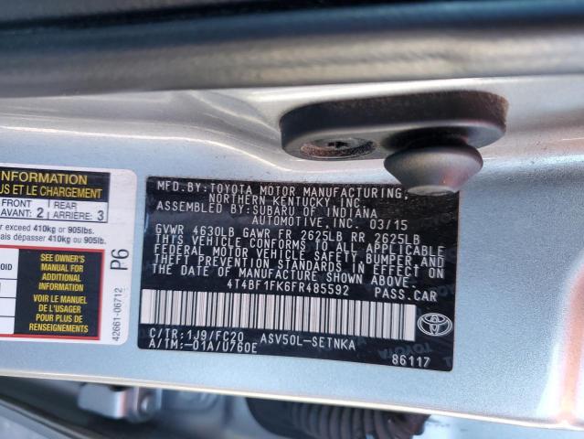 Photo 11 VIN: 4T4BF1FK6FR485592 - TOYOTA CAMRY LE 