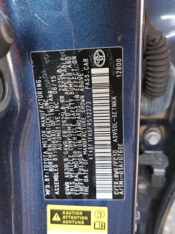 Photo 12 VIN: 4T4BF1FK6FR512273 - TOYOTA CAMRY LE 