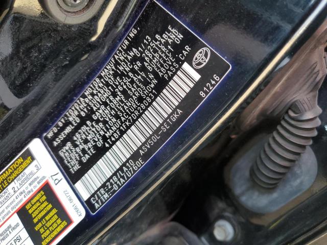 Photo 11 VIN: 4T4BF1FK7DR280831 - TOYOTA CAMRY L 