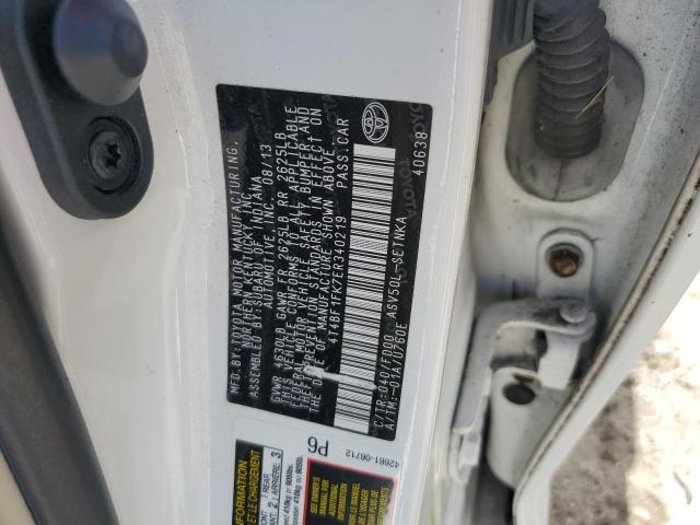 Photo 12 VIN: 4T4BF1FK7ER340219 - TOYOTA CAMRY L 