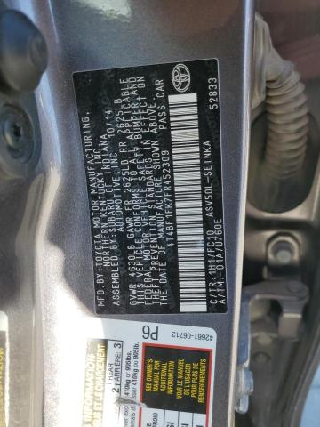 Photo 11 VIN: 4T4BF1FK7FR452309 - TOYOTA CAMRY LE 