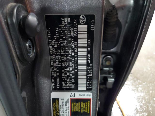 Photo 12 VIN: 4T4BF1FK7FR465089 - TOYOTA CAMRY LE 