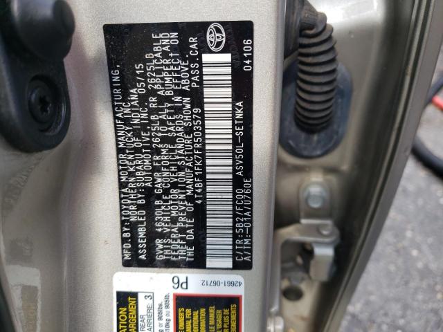 Photo 11 VIN: 4T4BF1FK7FR503579 - TOYOTA CAMRY 