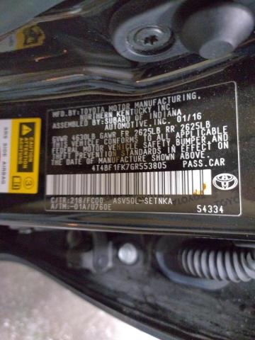 Photo 9 VIN: 4T4BF1FK7GR553805 - TOYOTA CAMRY LE 