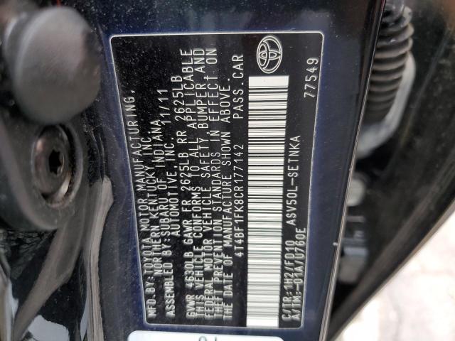 Photo 11 VIN: 4T4BF1FK8CR177142 - TOYOTA CAMRY BASE 