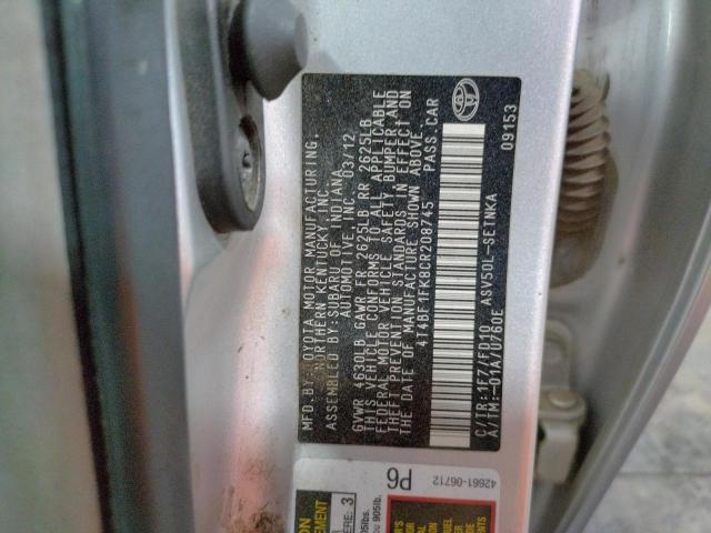 Photo 11 VIN: 4T4BF1FK8CR208745 - TOYOTA CAMRY BASE 