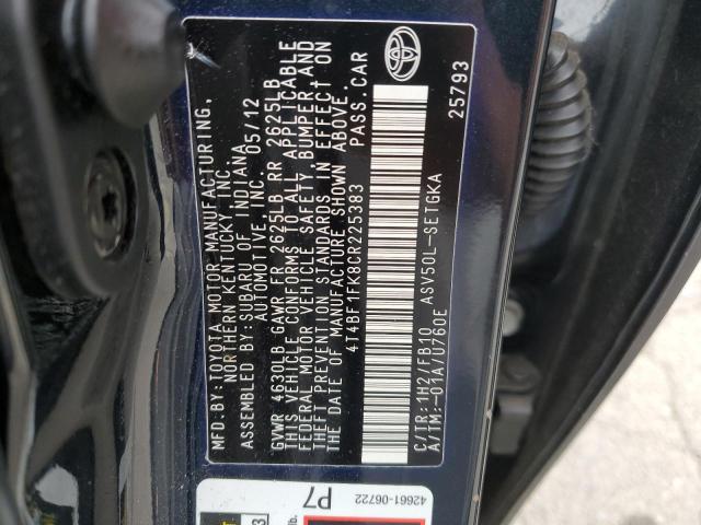 Photo 11 VIN: 4T4BF1FK8CR225383 - TOYOTA CAMRY BASE 