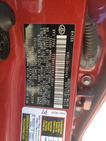 Photo 11 VIN: 4T4BF1FK8CR268833 - TOYOTA CAMRY 